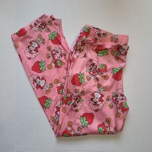 Strawberry Shortcake Pink Sleep Pants Women's Size XS Pajama Bottoms